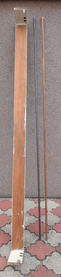 3 Dřevěné garnýže 360, 220 a 211 cm - 2