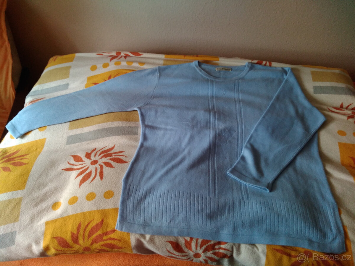 Modré triko/svetr - XL/XXL - 2