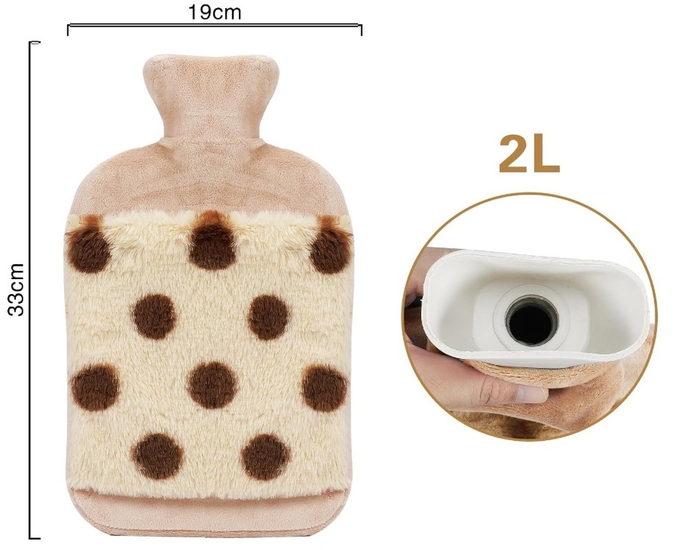 Ohřívací láhev hnědá s krytem a klokaní kapsou - 2