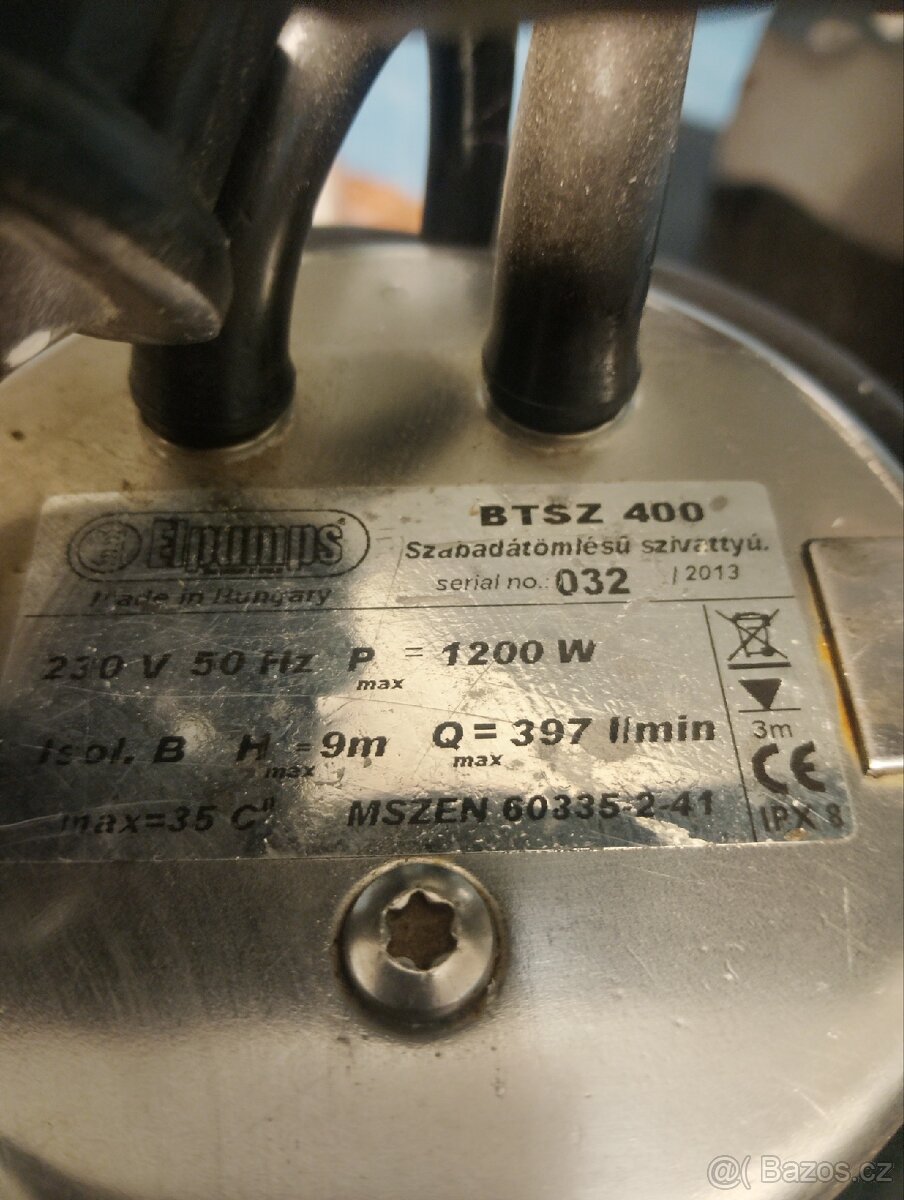 Kalové čerpadlo Elpumps BTSZ 400 - 2