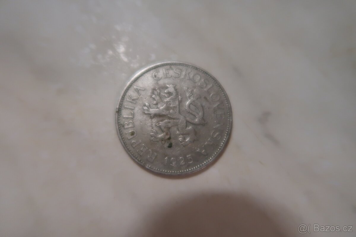 Vzácné mince 5kč. 1925 1938 - 2