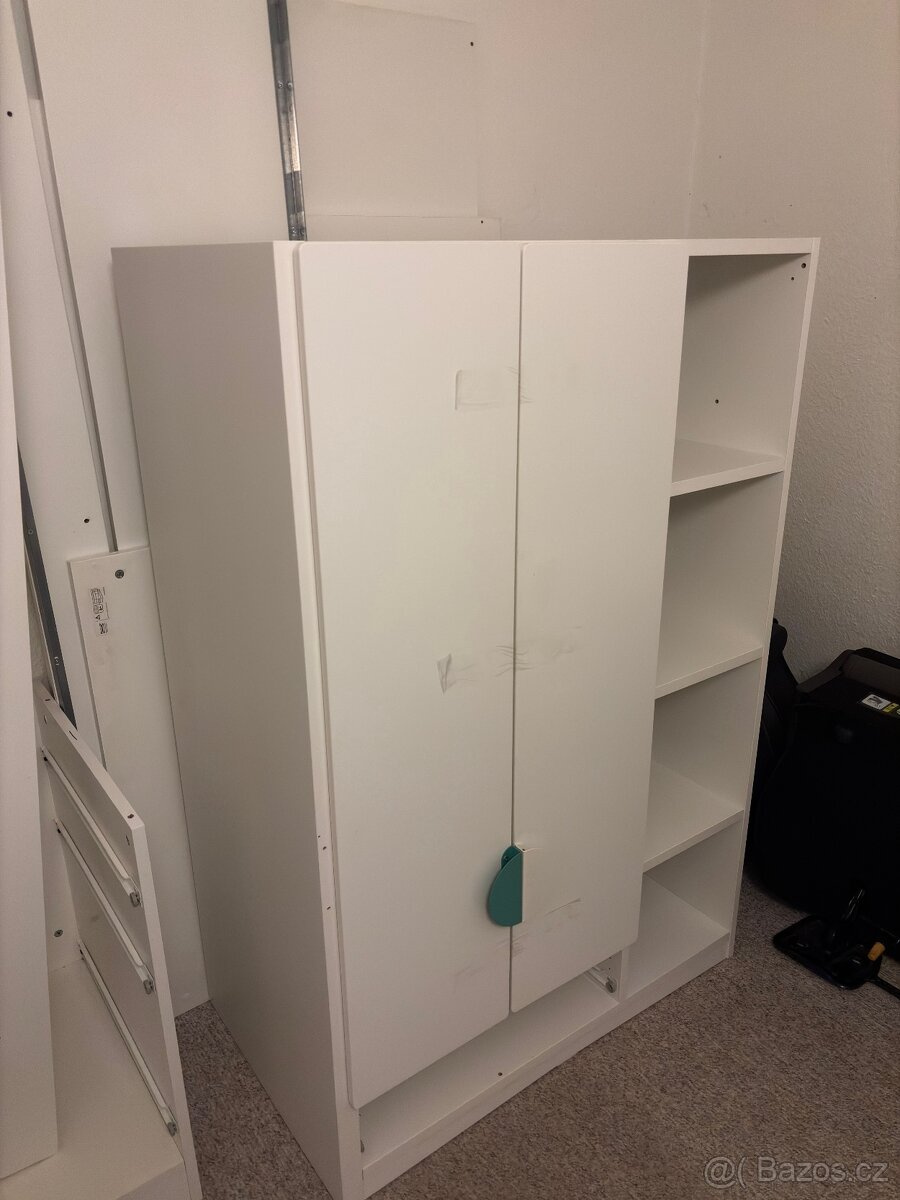 Dětská postel se stolem a skříní IKEA SAMSTAD (x2) - 2