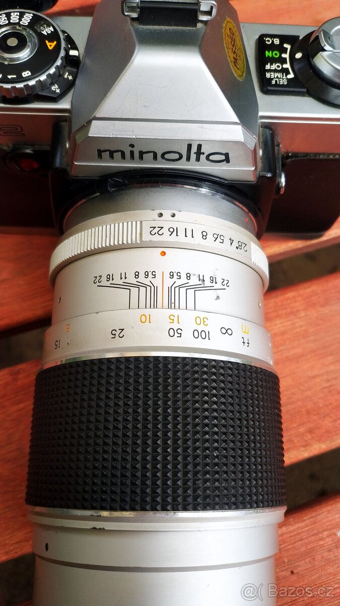 Minolta XG2 Beroflex 135mm f1:2.8 fotoaparát Nové baterie - 2