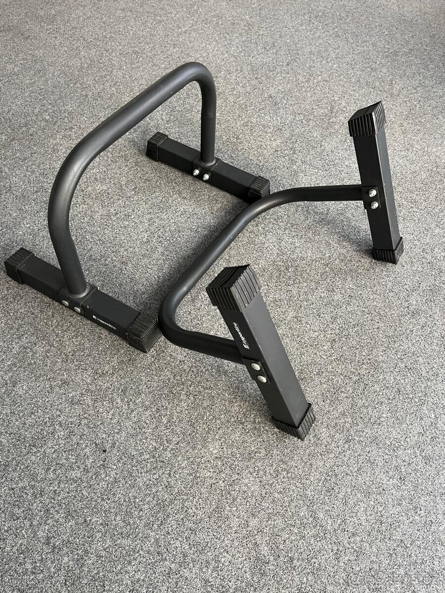 Bradla na kliky – stabilní, kovové (pár) - 2