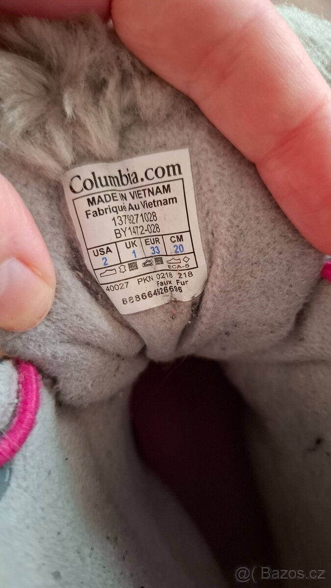 Zimní sněhule zn. Columbia - 2