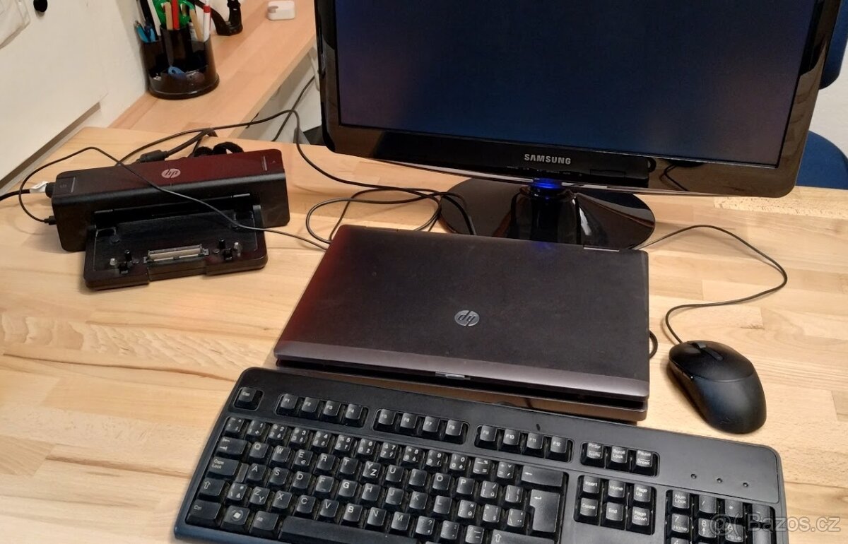 HP ProBook 6460b + LCD Samsung + dokovací stanice - 2