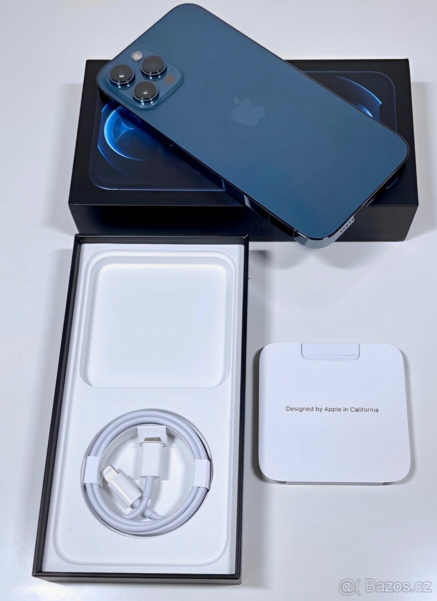 iPhone 12 Pro Max Pacific Blue BATERIE 100% TOP - 2