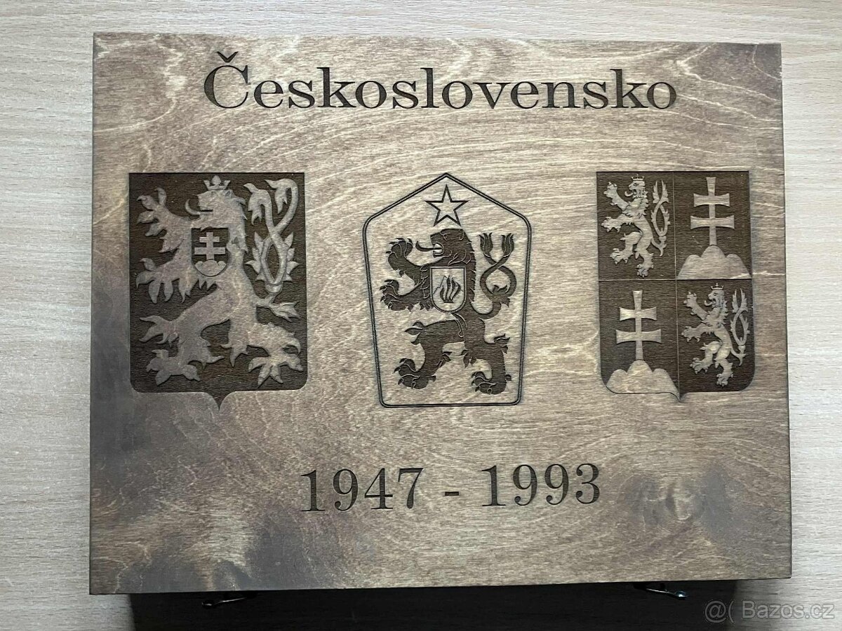 Sada komplet pamětní mince stříbro 1947-1993 Československo - 2