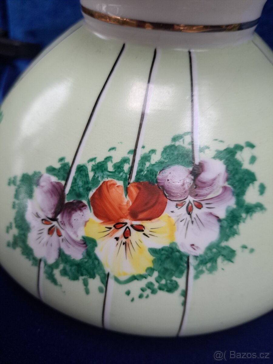 Skleněná, petrolejová lampa - 2