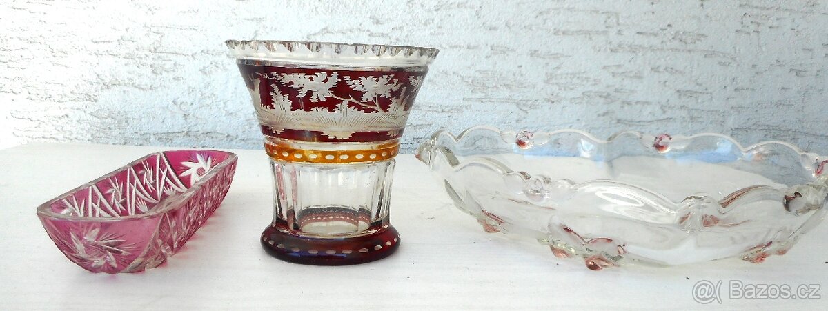 stará, skleněná sada - 2