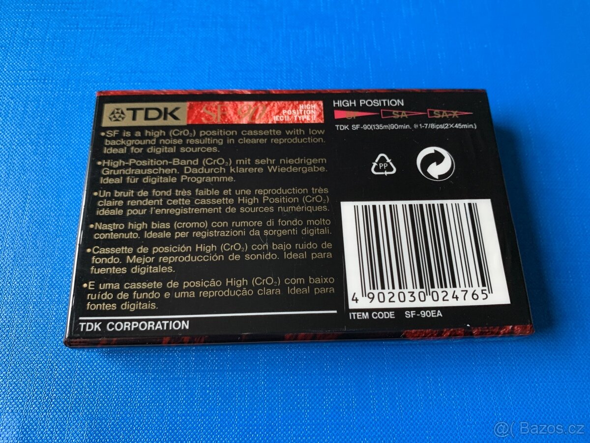 kazeta Tdk SF90 nová - 2