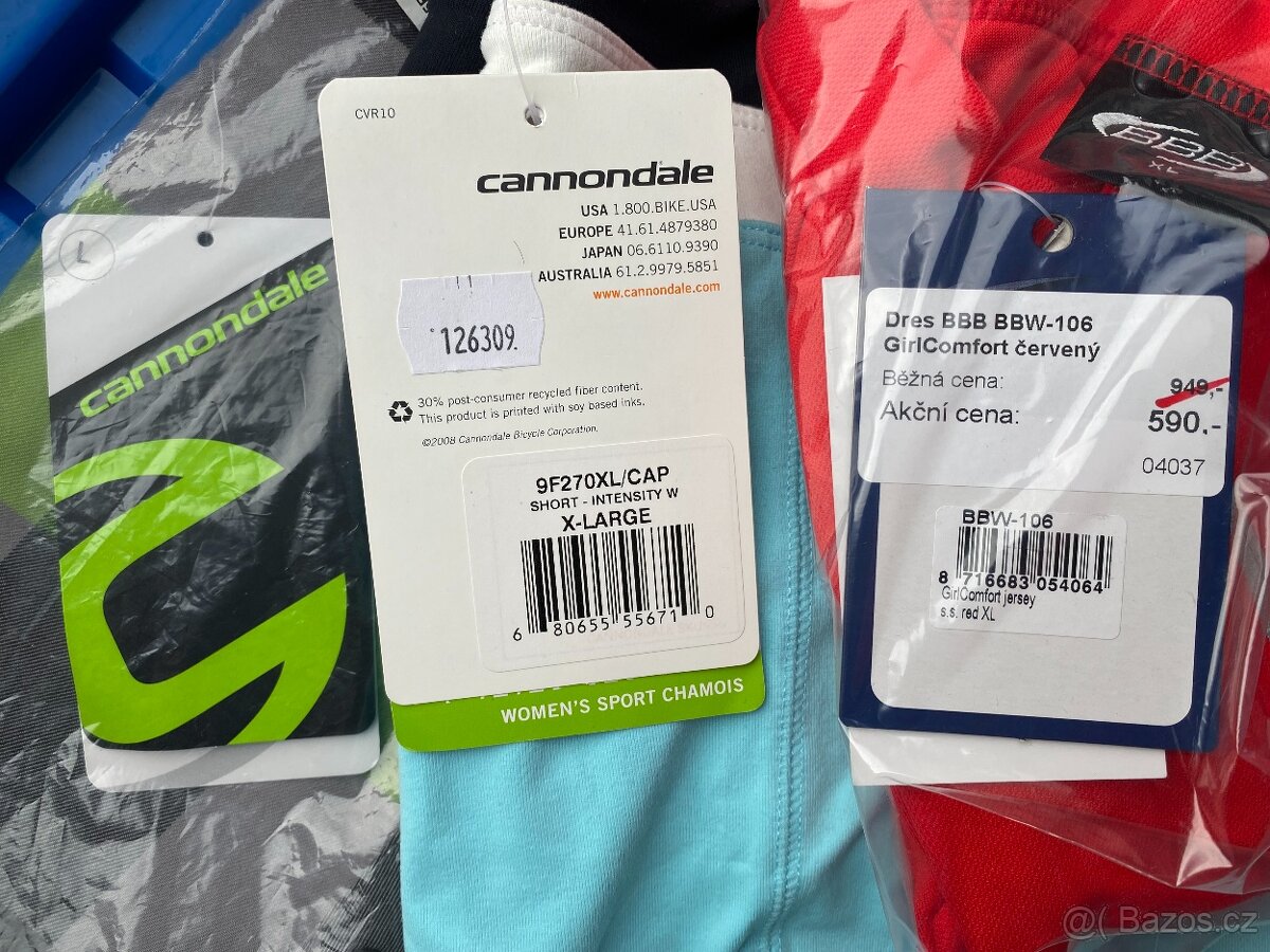 Cannodale + BBB. Úplně NOVÉ oblečení. 3 kusy. - 2