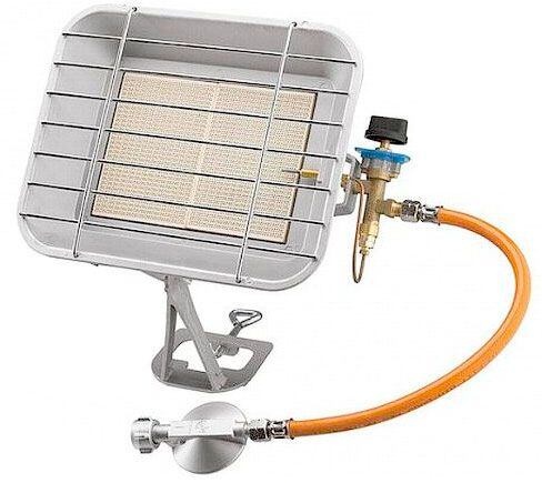 Plynový ohřívač na PB bombu 4,6kW hadice + regulátor + držák - 2