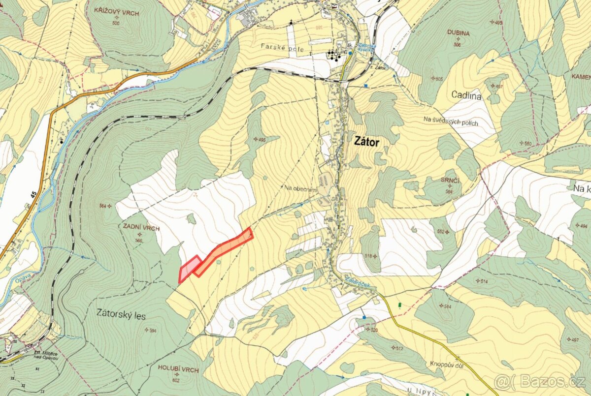 Zemědělská půda, prodej, Zátor, Bruntál - 2