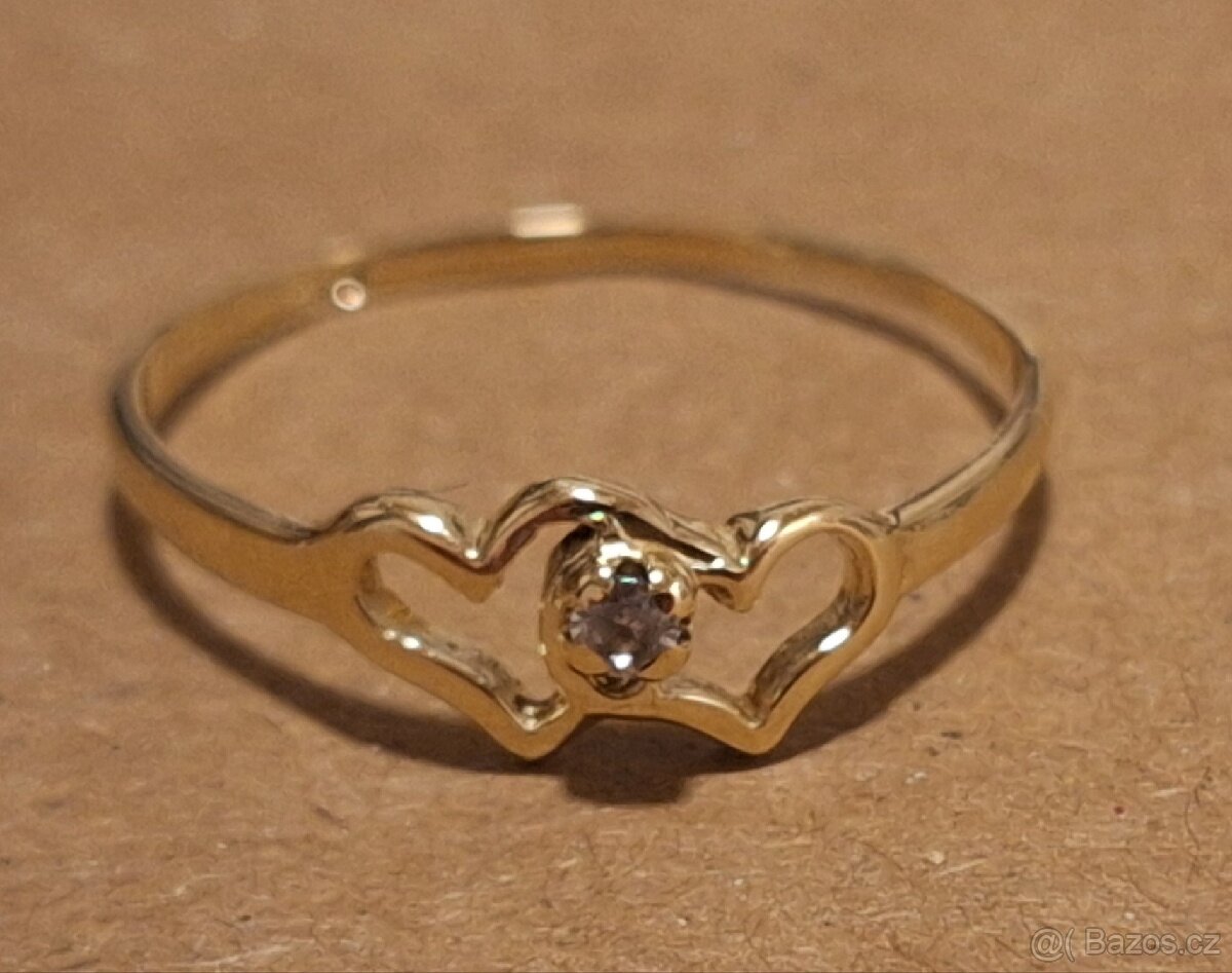Prodám zlatý prstýnek 585 - 2