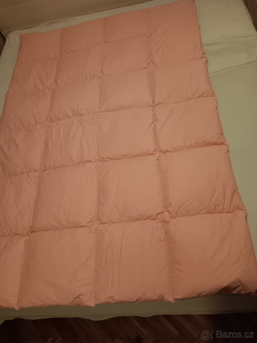 prošívaná deka 130x185 cm růžová - 2