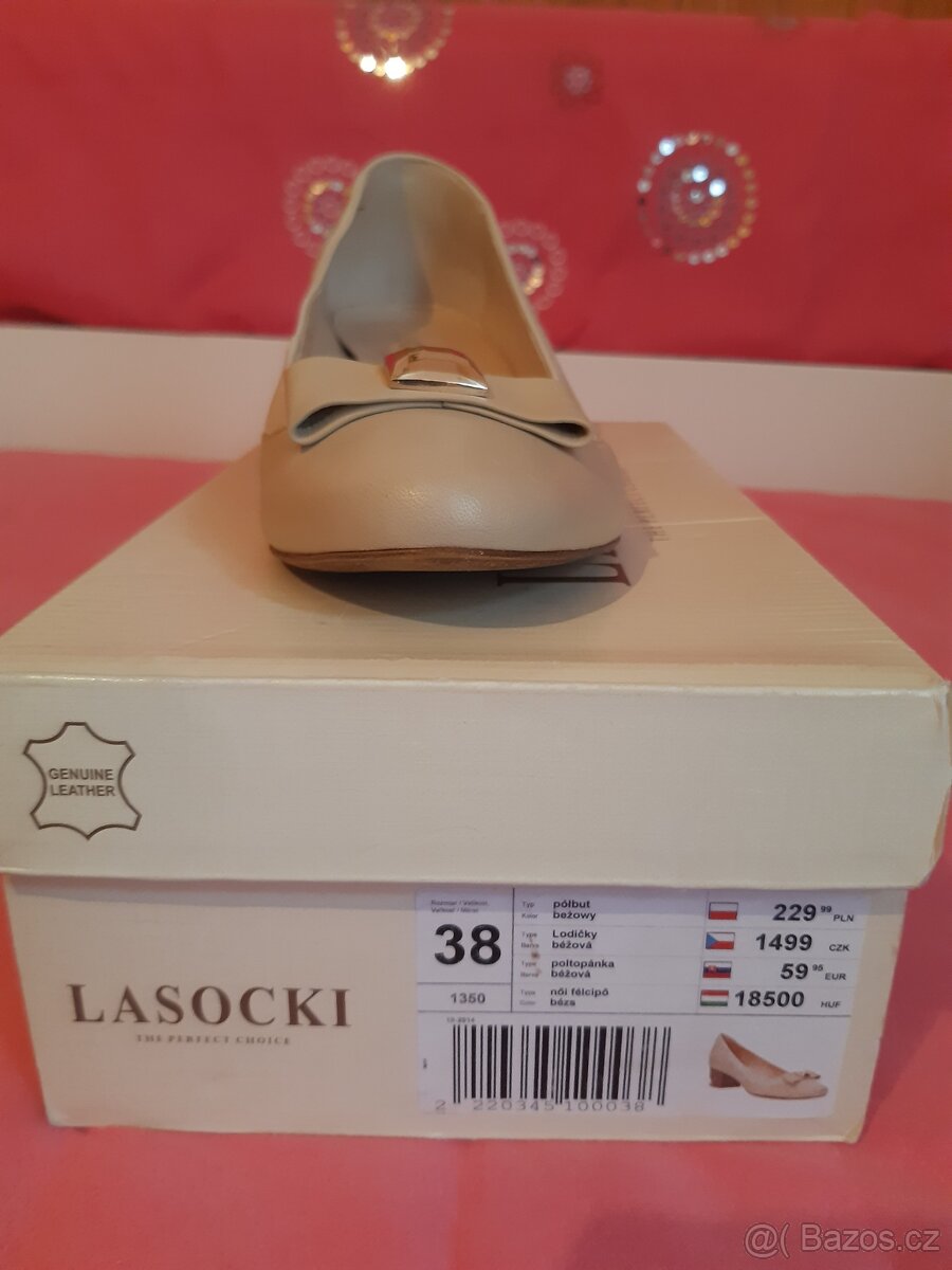 Lodičky béžové společenské 38 - 2
