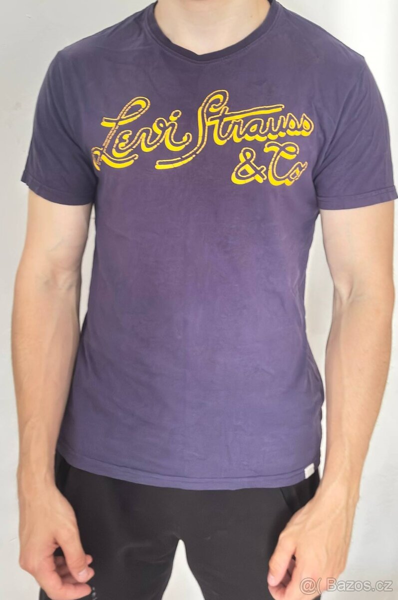 Pánské fialové tričko Levi's - 2