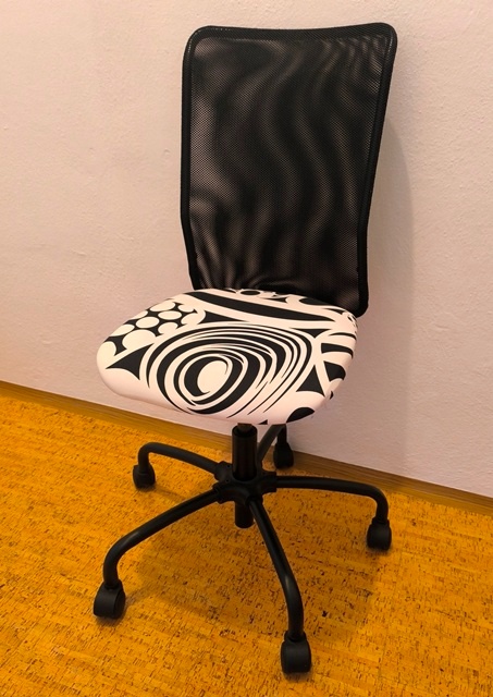 Dětská otočná polohovací židle IKEA Torbjörn (černá+bílá) - 2