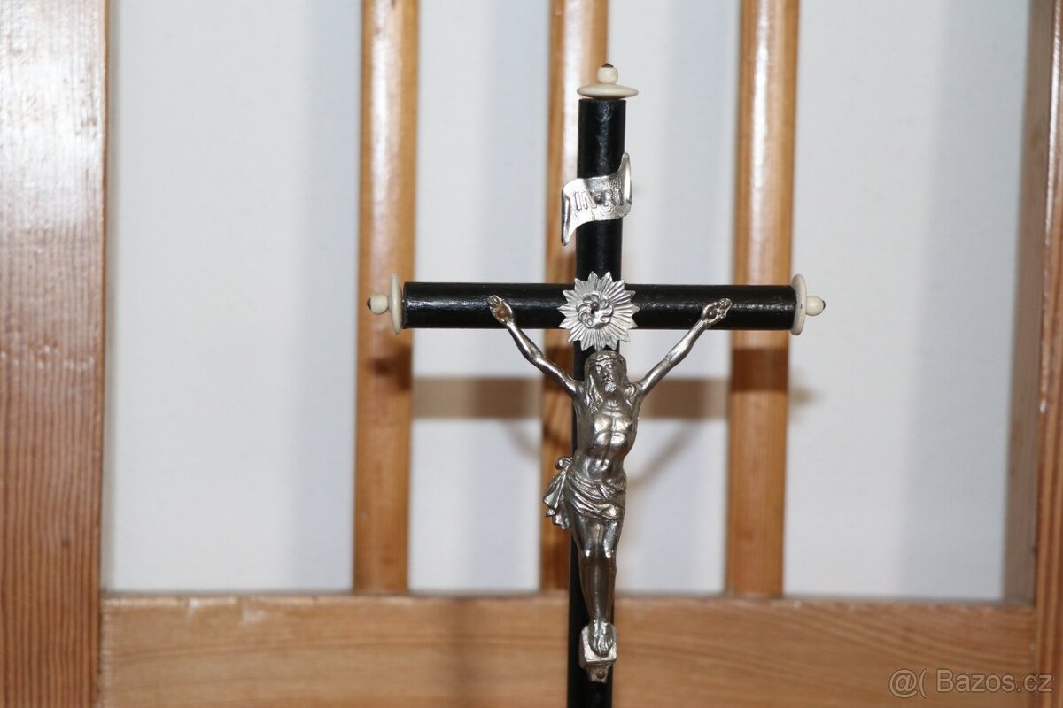 Krucifix Kříž Jezus Kristus INRI (824G) - 2