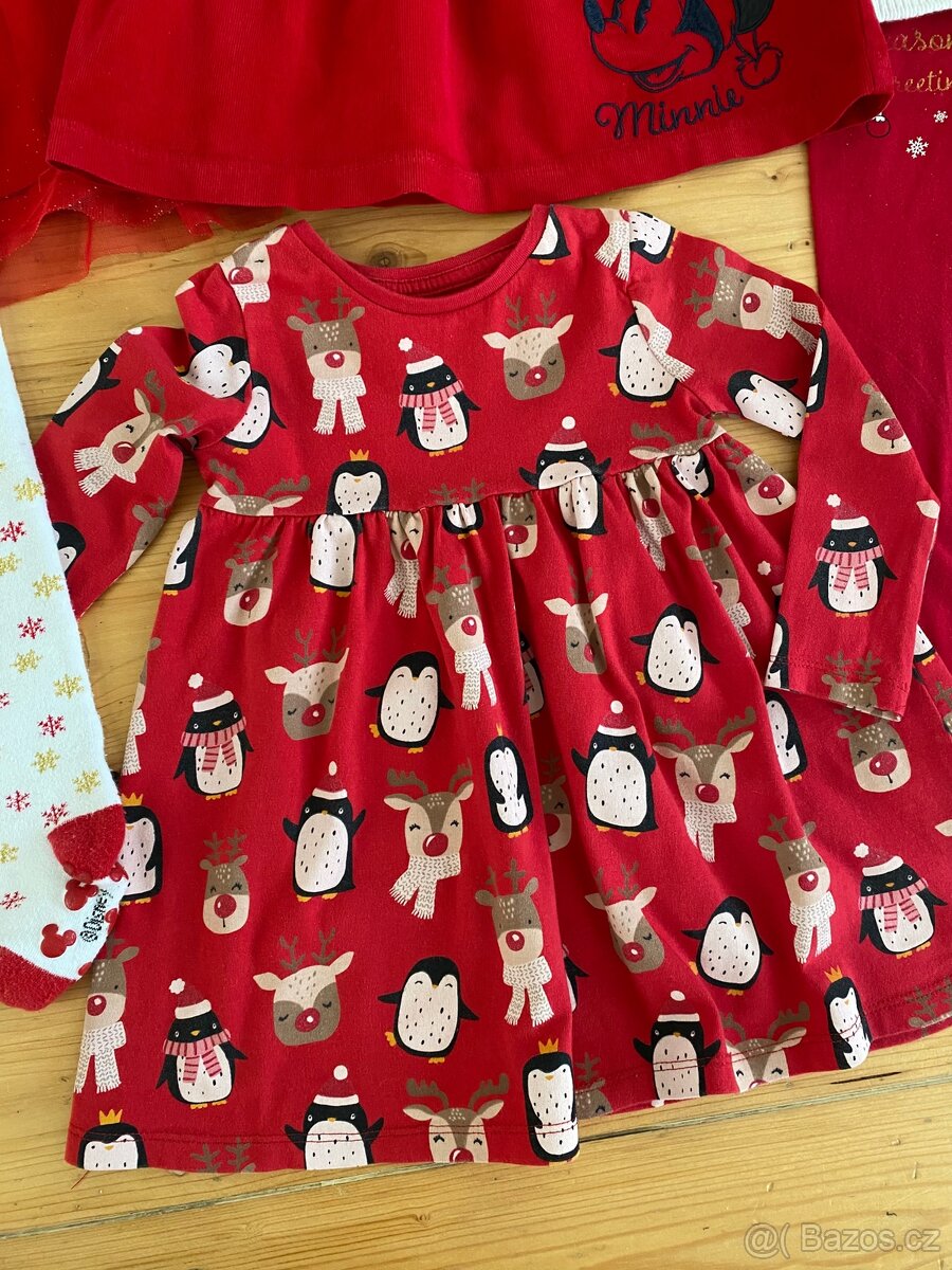 Vánoční set oblečení pro holčičku vel. 86 - 2