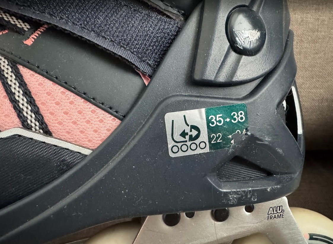 Dětské kolečkové brusle Oxelo FIT 5 – černo-růžové - 2