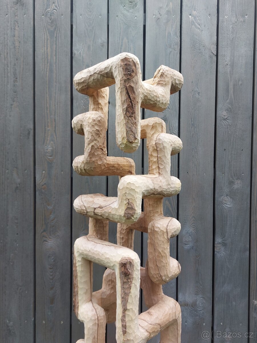 Dřevěná socha z jednoho kusu - MOZEK - 2