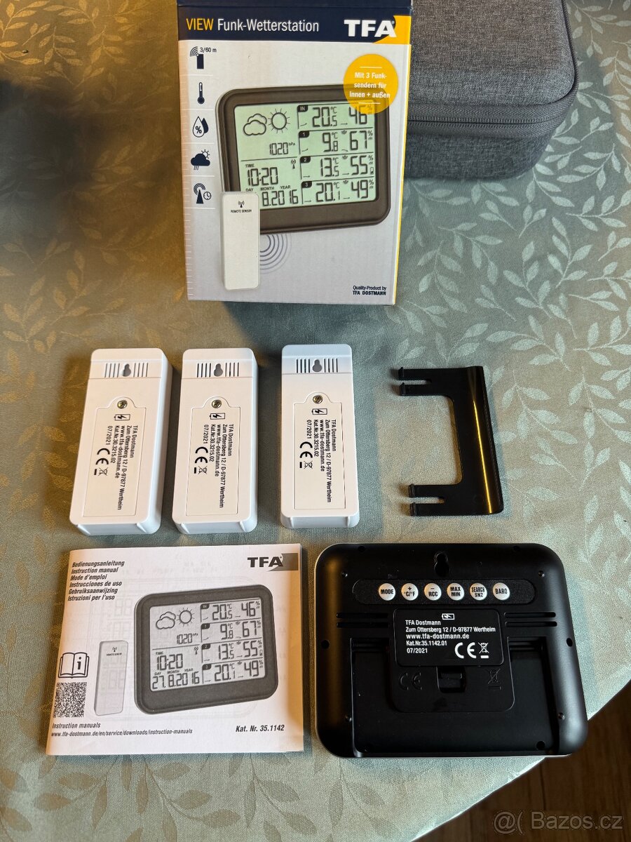 Meteorologická stanice TFA 35.1142.01, černá - 2
