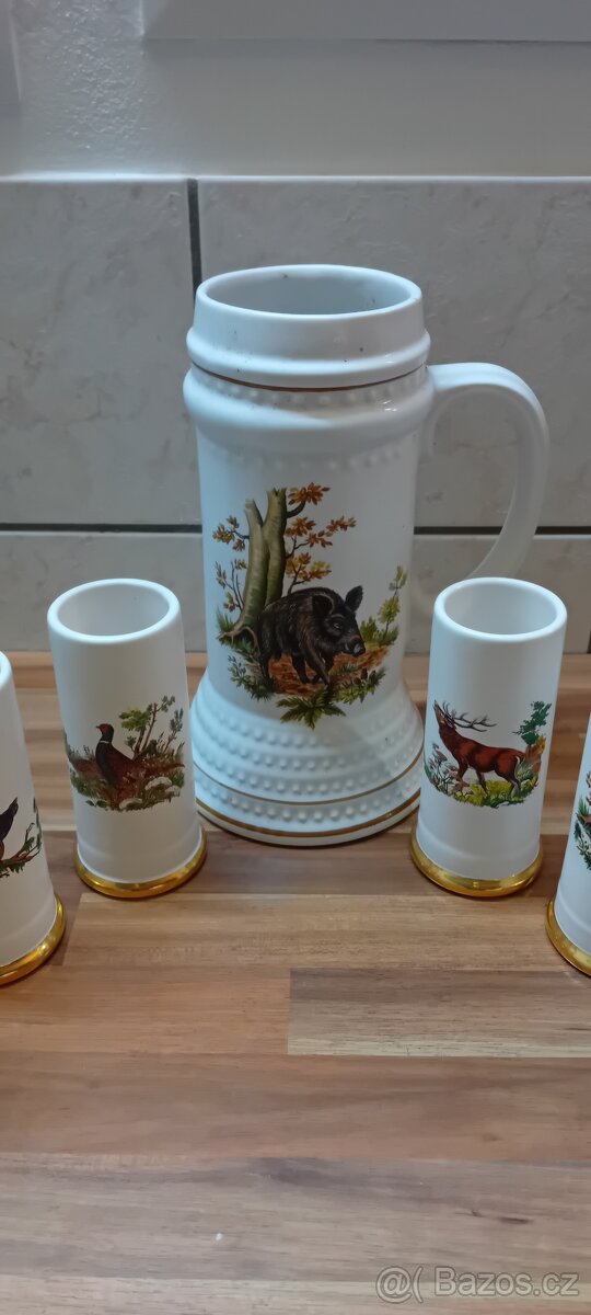 Porcelánová sada pro myslivce - 2