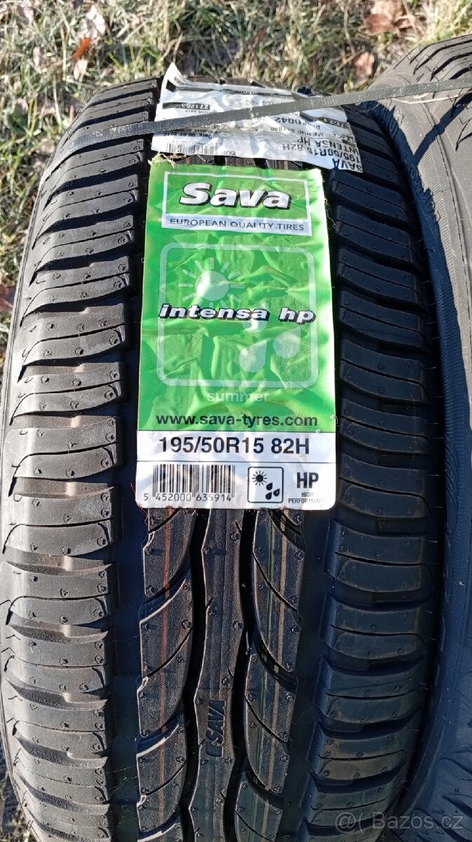 Prodám NEJETÉ pneumatiky SAVA Intensa HP 195/50 R15 - 2