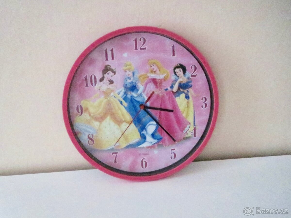 detske nástenné hodiny Disney Princezny - 2