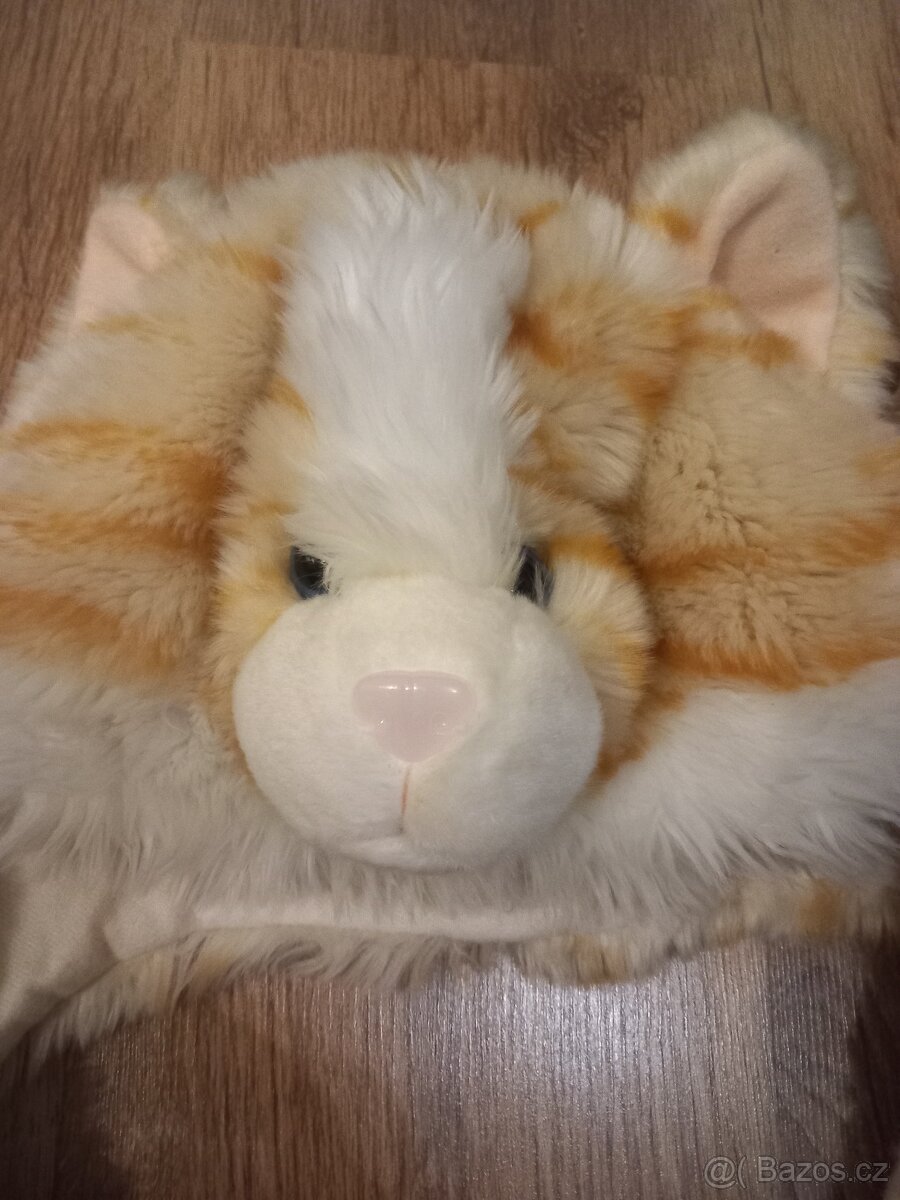 Dámská / dívčí chlupatá čepice kočka nová - 2