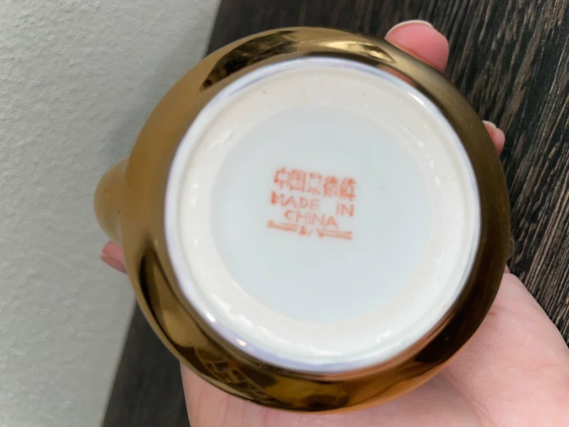 Značený čínský čajový servis porcelánový drak - 2