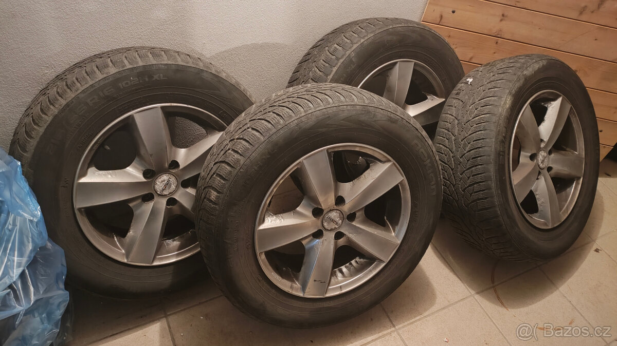 alu kola Dezent 5x108, 7,0Jx16 ET37 + pneu na dojetí - 2