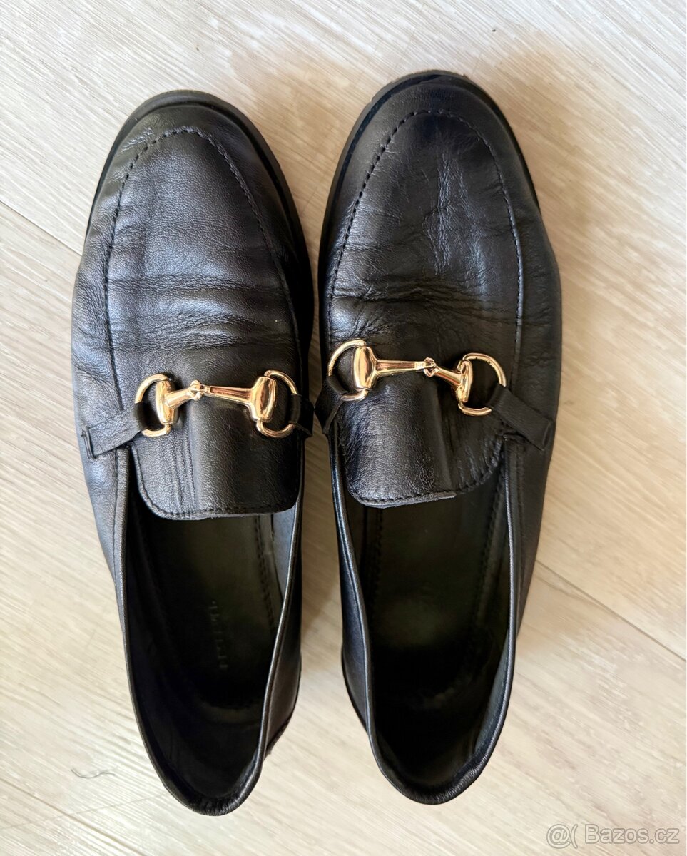 Kožené Zara polobotky - 2