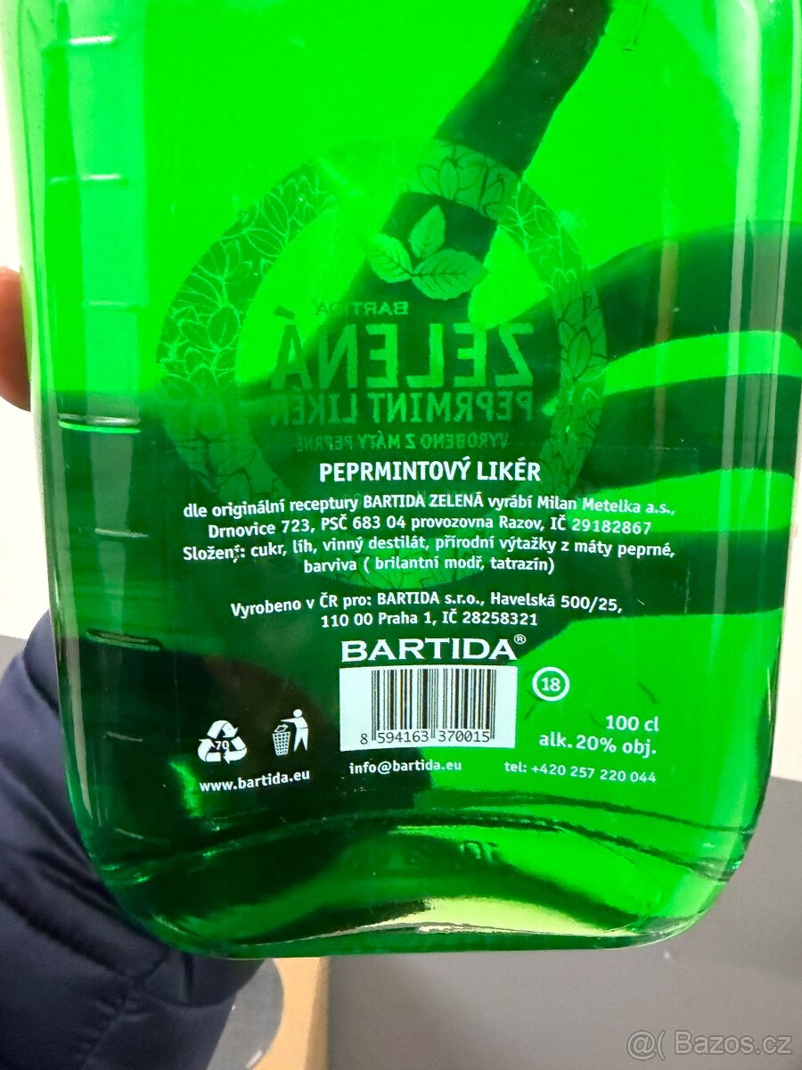 Zelená (velká 1l lahev) - 2