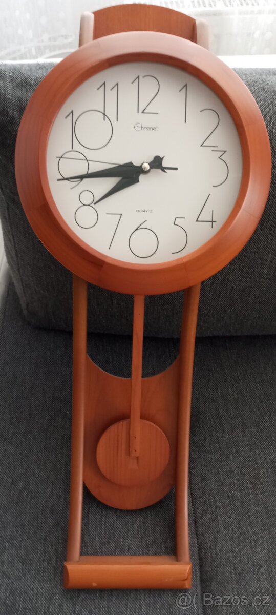 Dřevěné nástěnné hodiny s kyvadlem - 2
