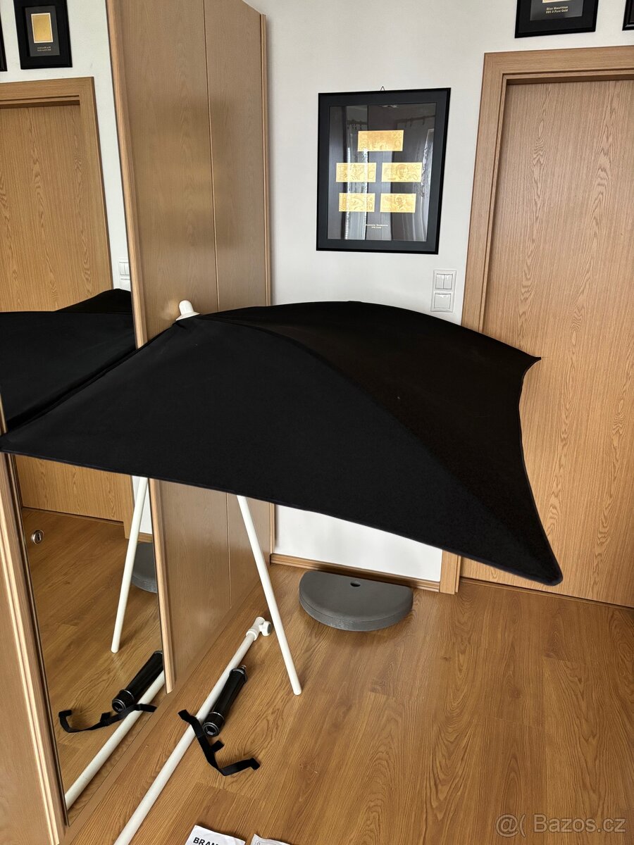 Látkový slunečník z ikea Flisö s kamenem Bramsön - 2