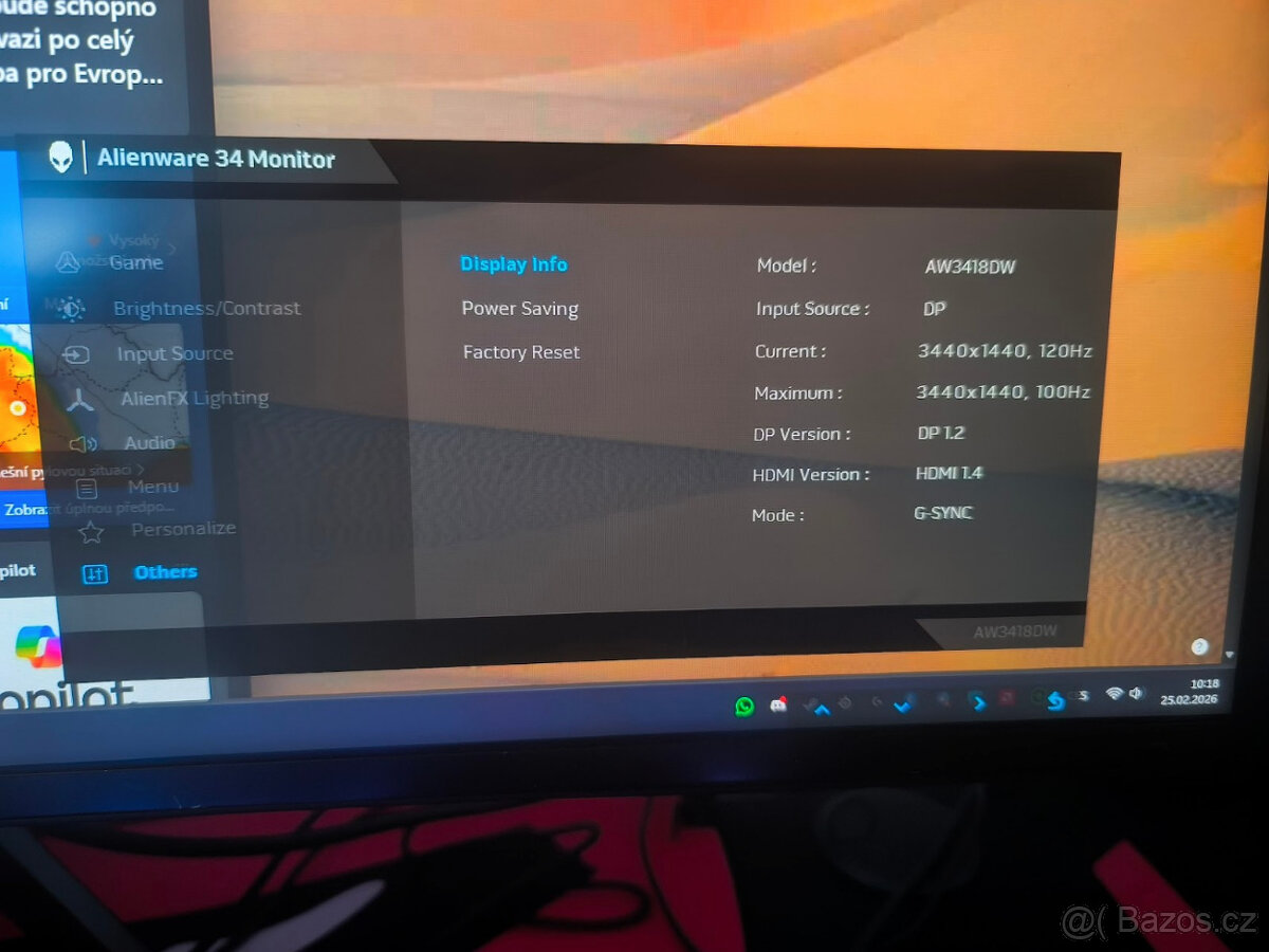 Dell alienware AW3418DW - 2