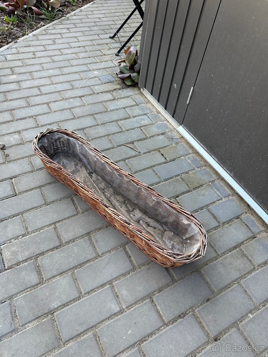 Proutěné truhlíky - 6 ks - 2