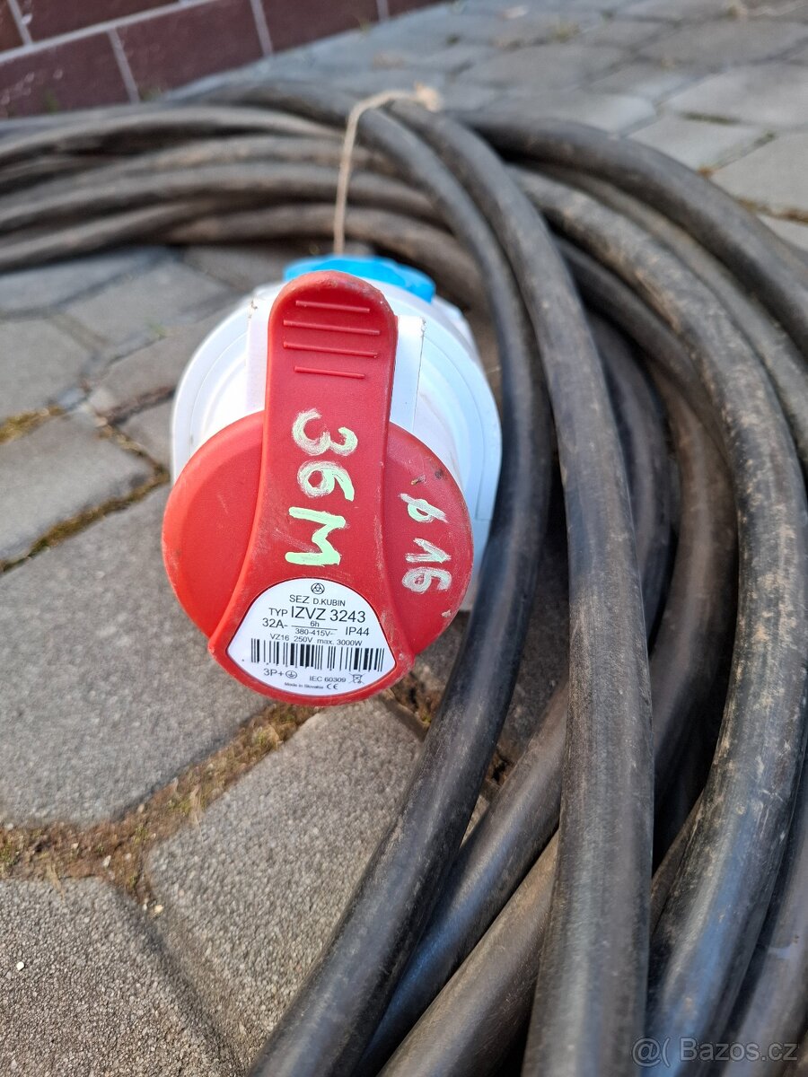 Prodlužovací kabel 380V-36m - 2
