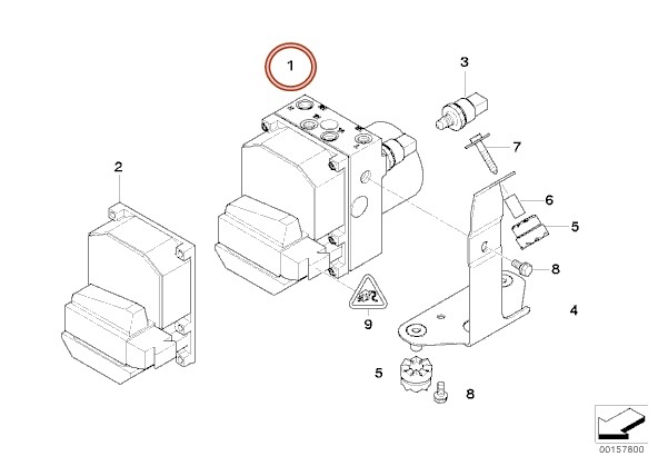 ABS DSC jednotka BMW E53 X5 4,4i 210kW 0265950004 - 2