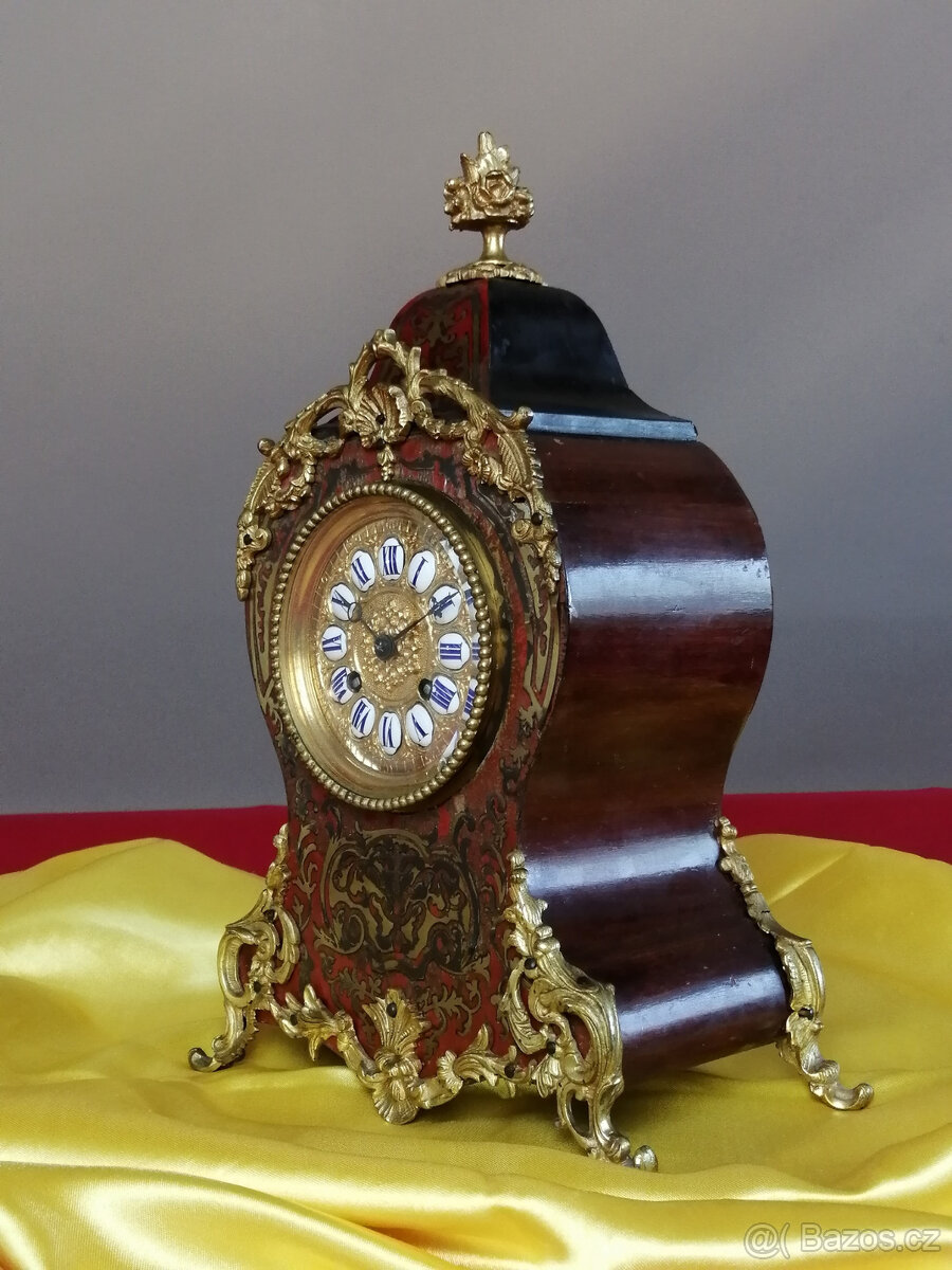Starožitné hodiny Boulle Machenaud Paris 1890 - 2