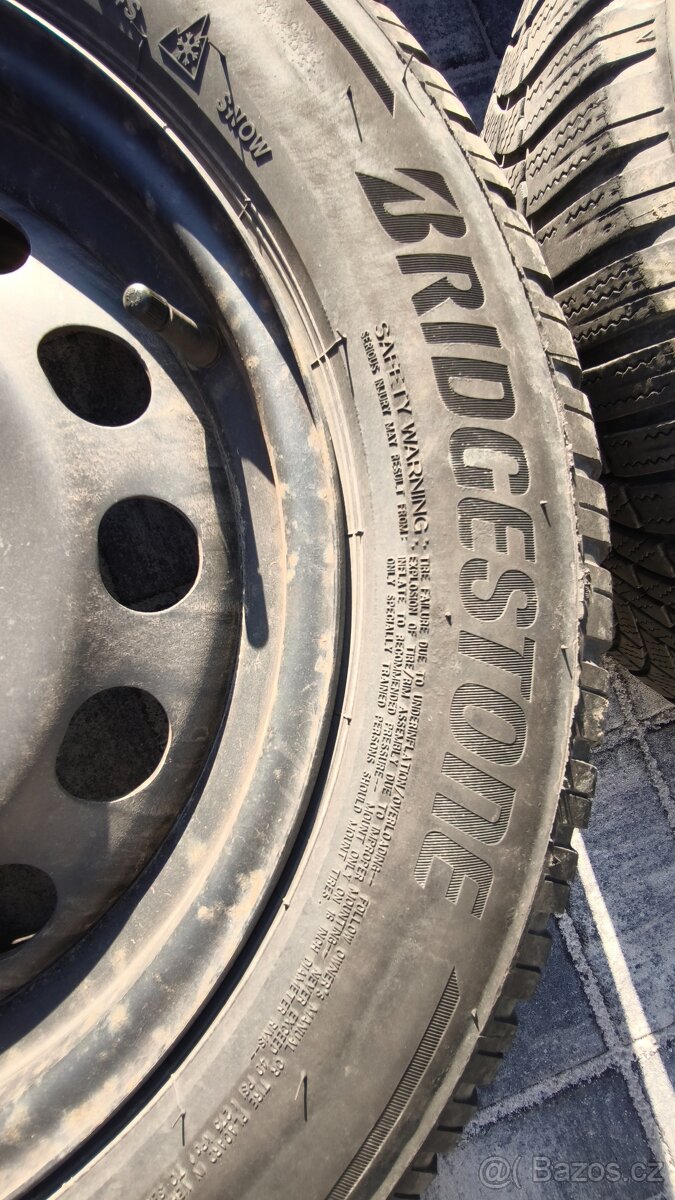 P plechová kola + zimní pneu Bridgestone - Scala, Kamiq - 2