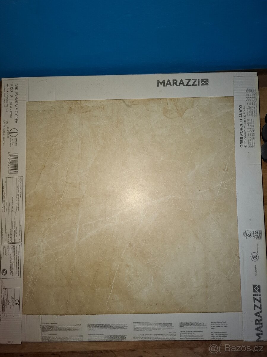 Dlažba Marazzi, béžová světla 60x60 - 2