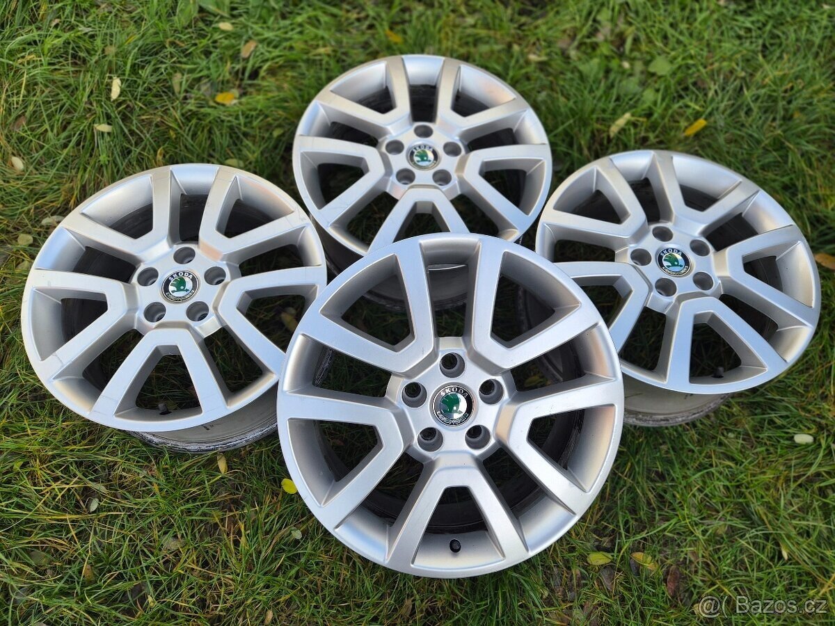 Sada originálních Alu disků Škoda Yeti - SPITZBERG - 7x17" - 2