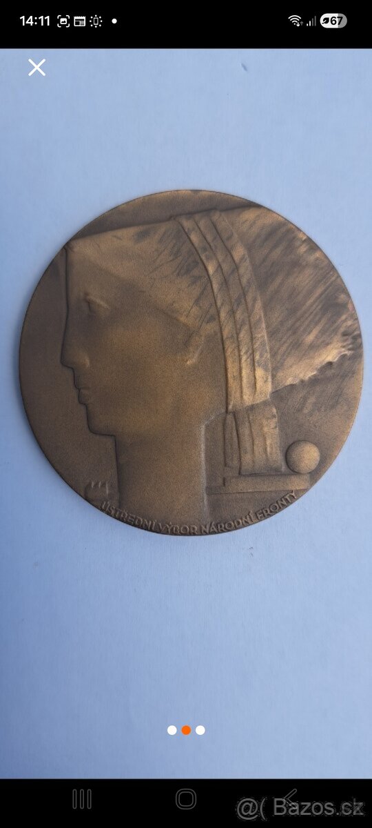 Bronz plaketa 1.CSR - 2