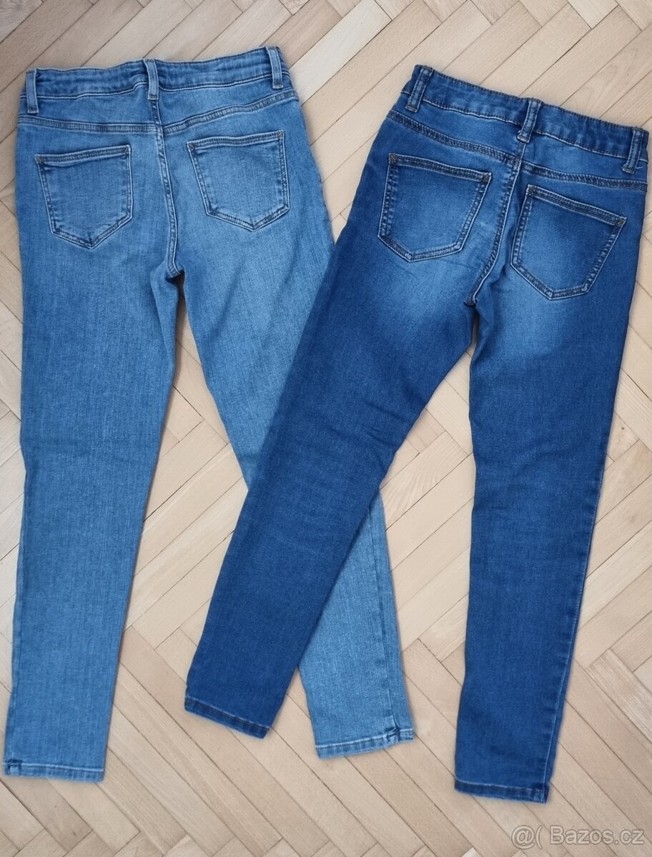 2x dívčí rifle, vel 140 a 146 TOP STAV - 2