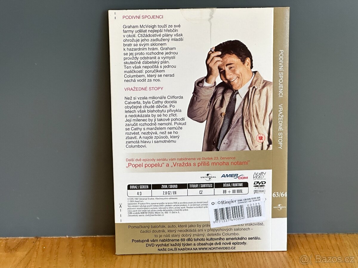 DVD Columbo NOVÉ - disk 33, díly 63/64 - CZ dabing i titulky - 2