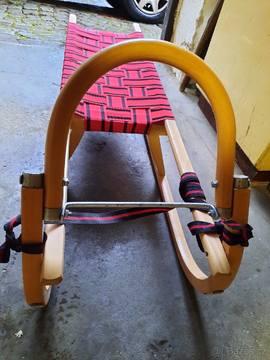 Dřevěné sáně pro 2-3 osoby - 2